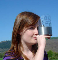 Solar site selector in use